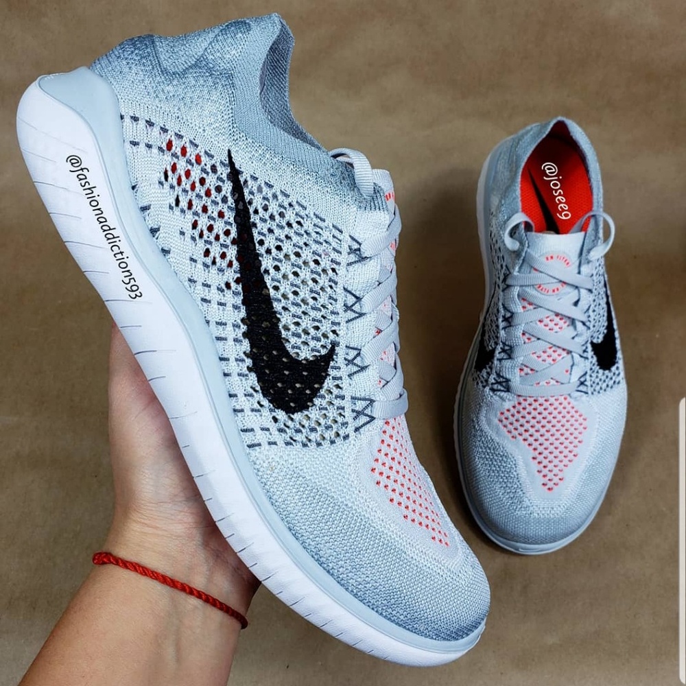 Nike Free RN Flyknit 2018 Women's platinium black - Picture 4 of 7